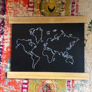 World Map wall decor